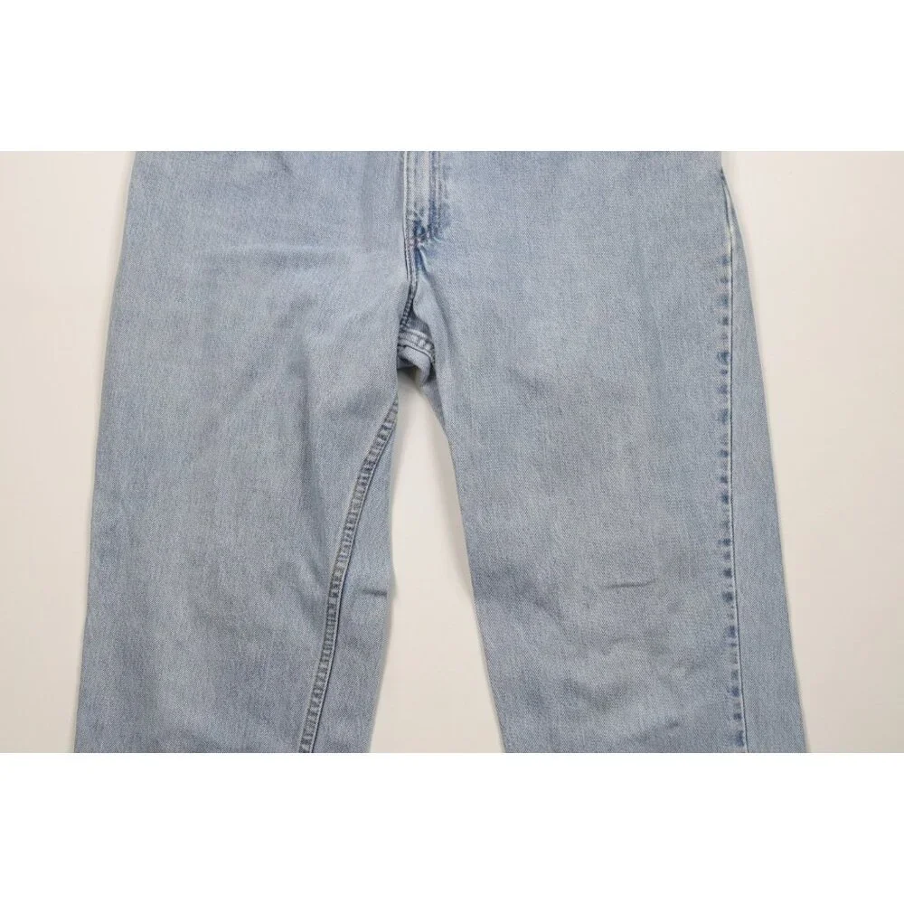 Vintage 90s Levis 550 Womens 16 Distressed Relaxed Fit Tapered Leg Denim Jeans - Picture 3 of 14
